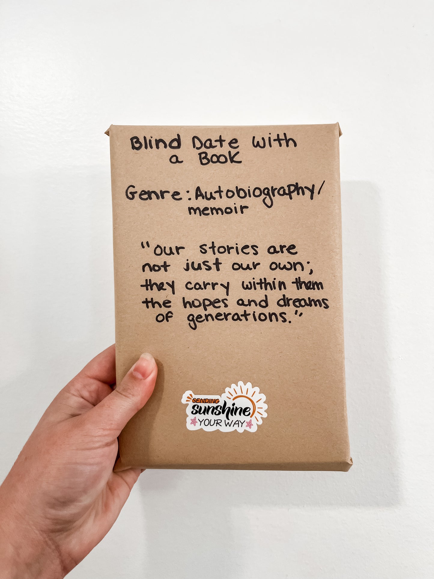 Blind Date Book Autobiography/Memoir