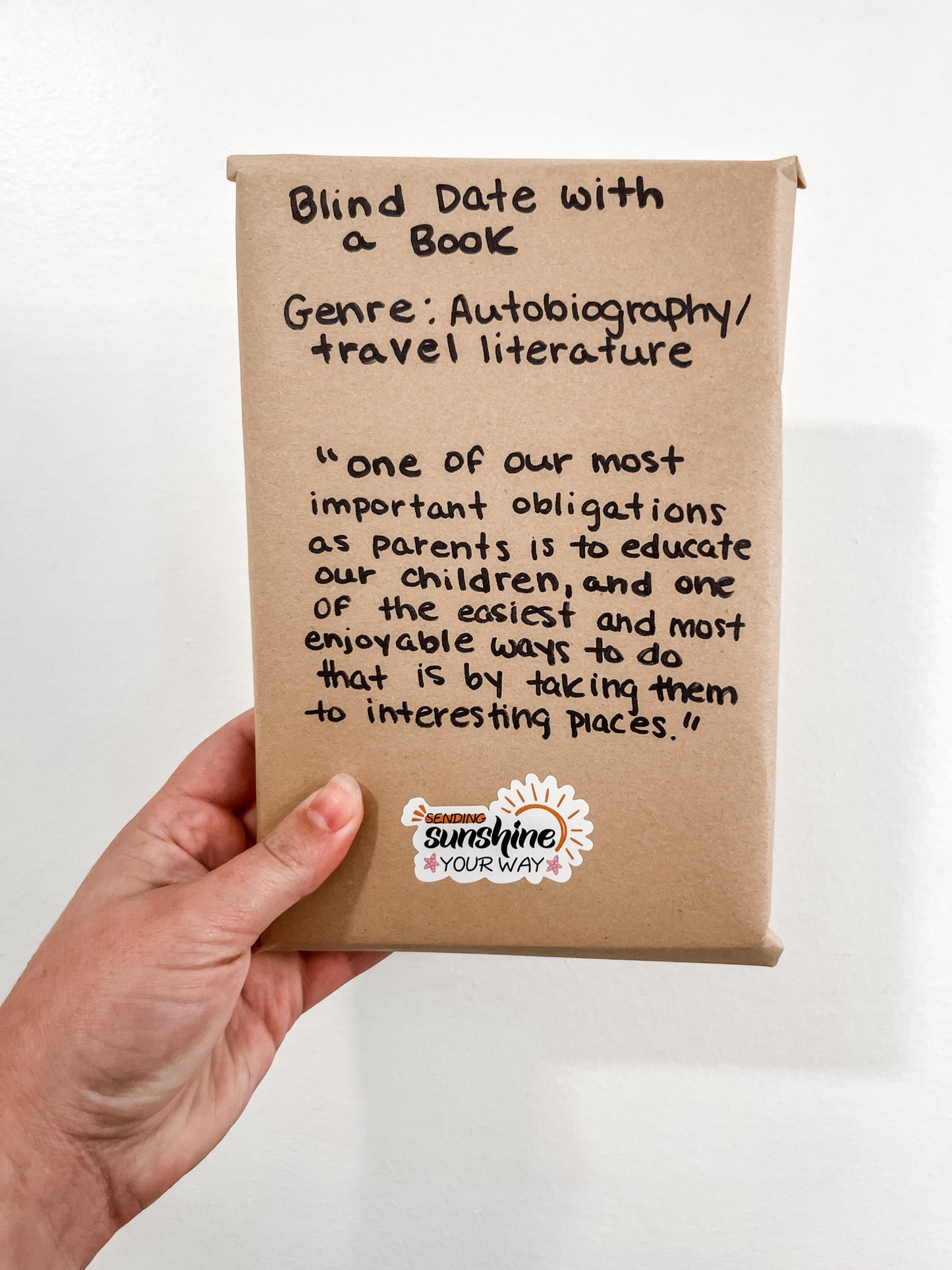 Blind Date Book Autobiography/Travel Literature