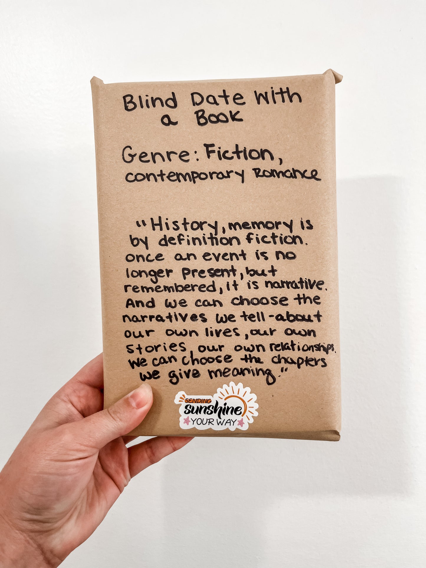 Blind Date Book Contemporary Romance/Fiction