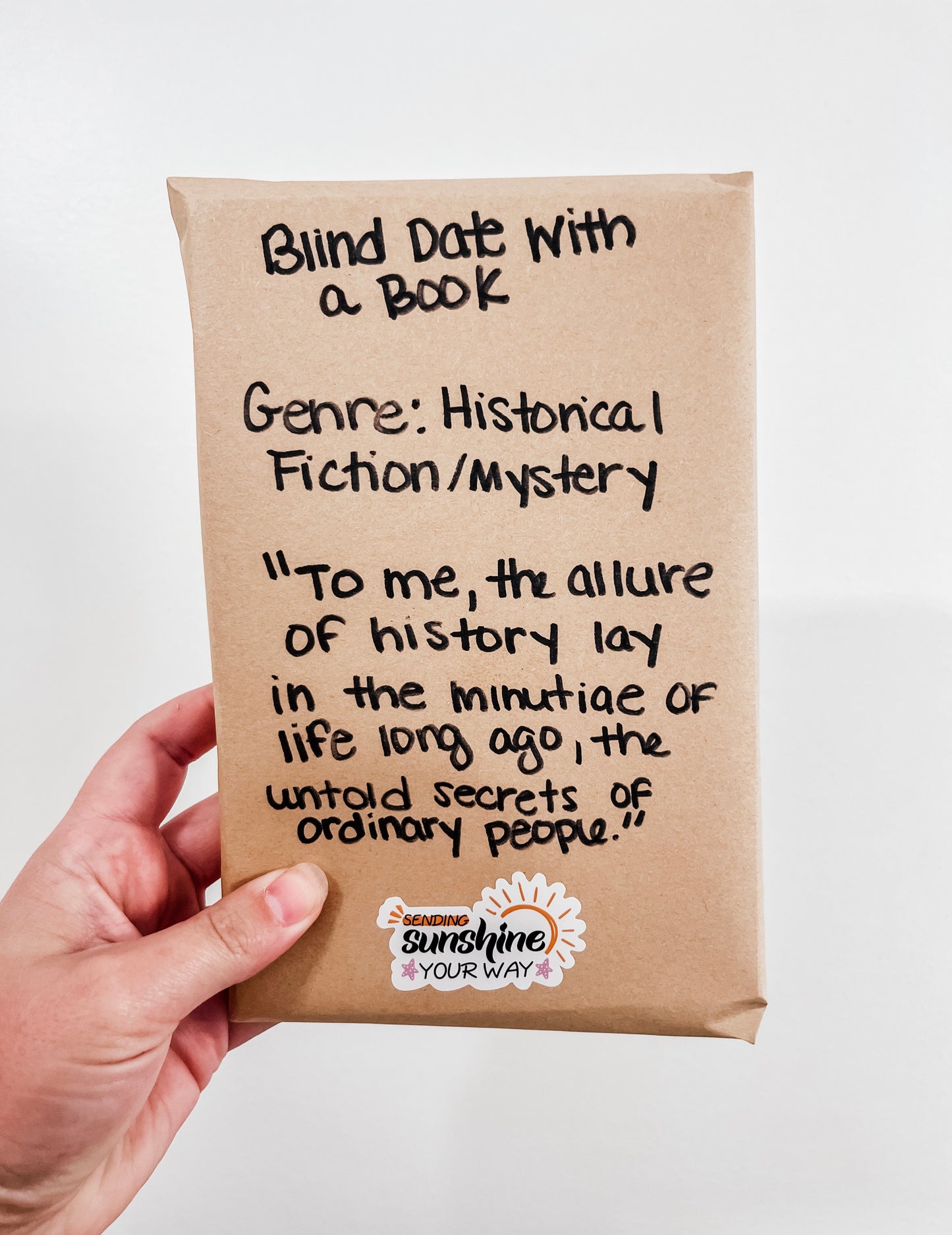 Blind Date Book Historical Fiction/Mystery