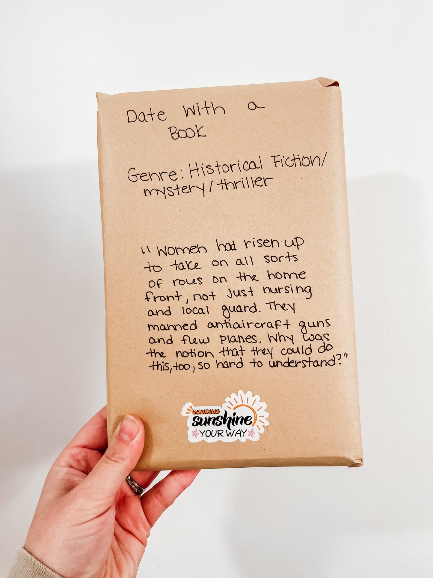 Blind Date Book Historical Fiction/Mystery/Thriller