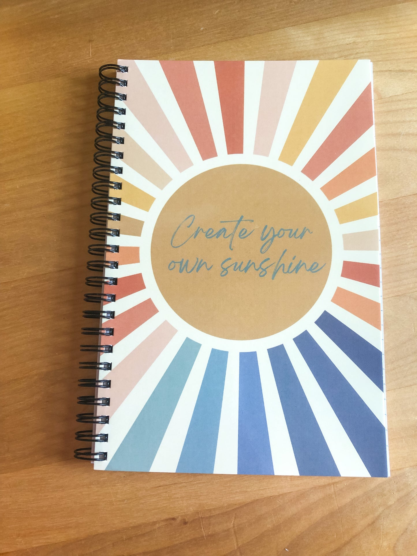 Create Your Own Sunshine Spiral Notebook