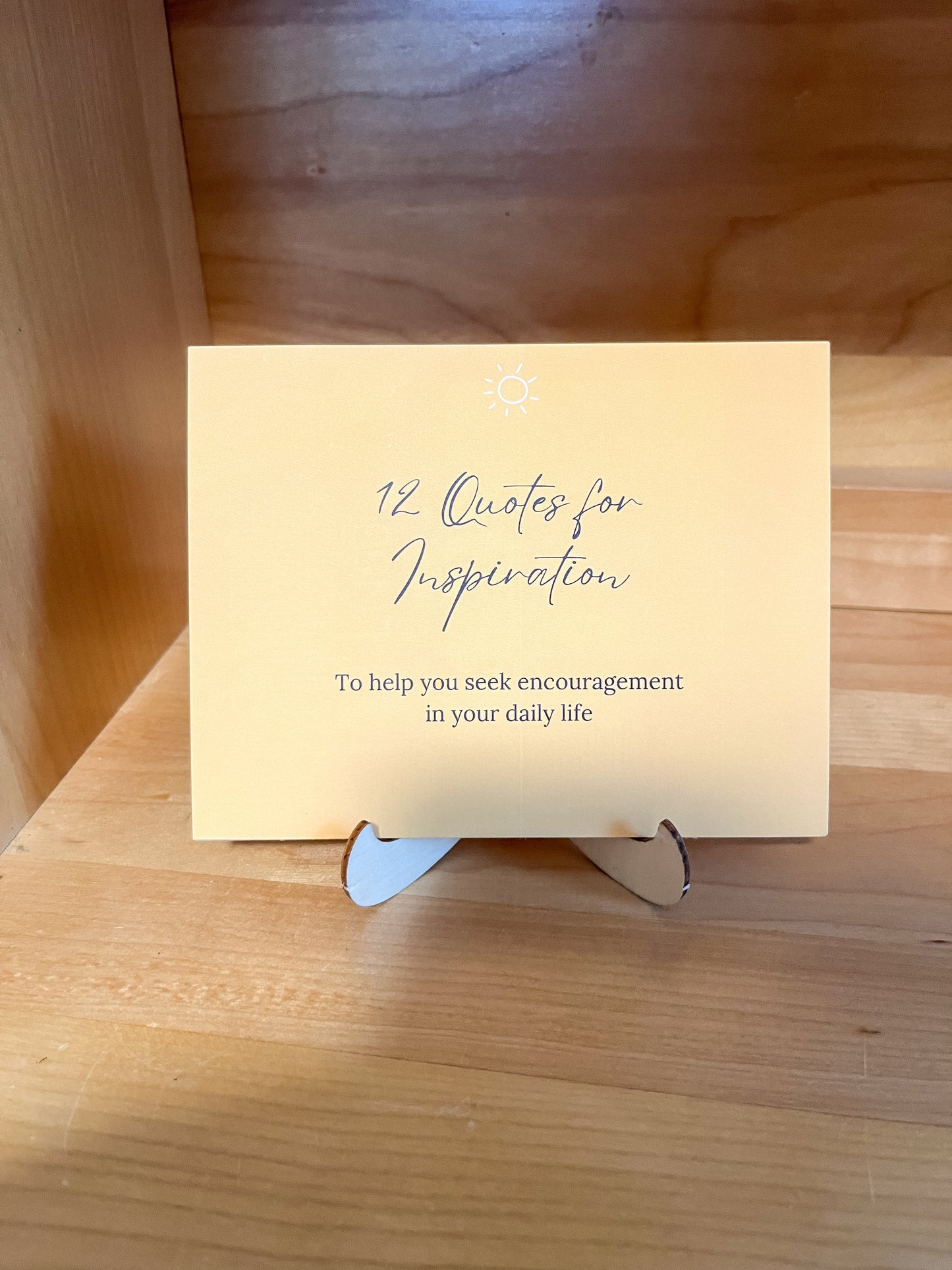 12 Quotes for Inspiration Cards and Stand