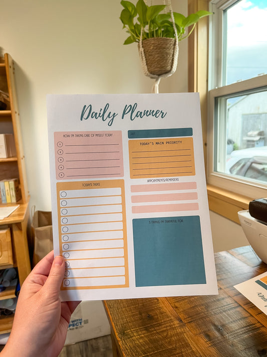 Downloadable PDF Print Daily and Weekly Planners