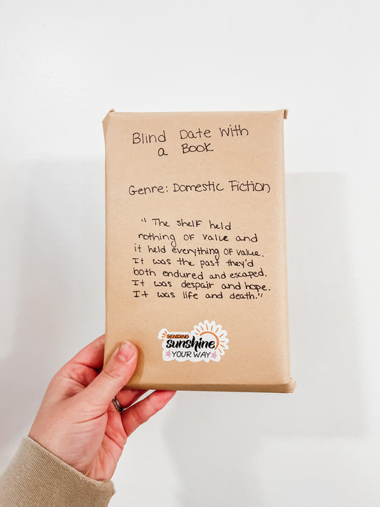 Blind Date Book Domestic Fiction