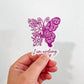 I am Evolving Butterfly Sticker