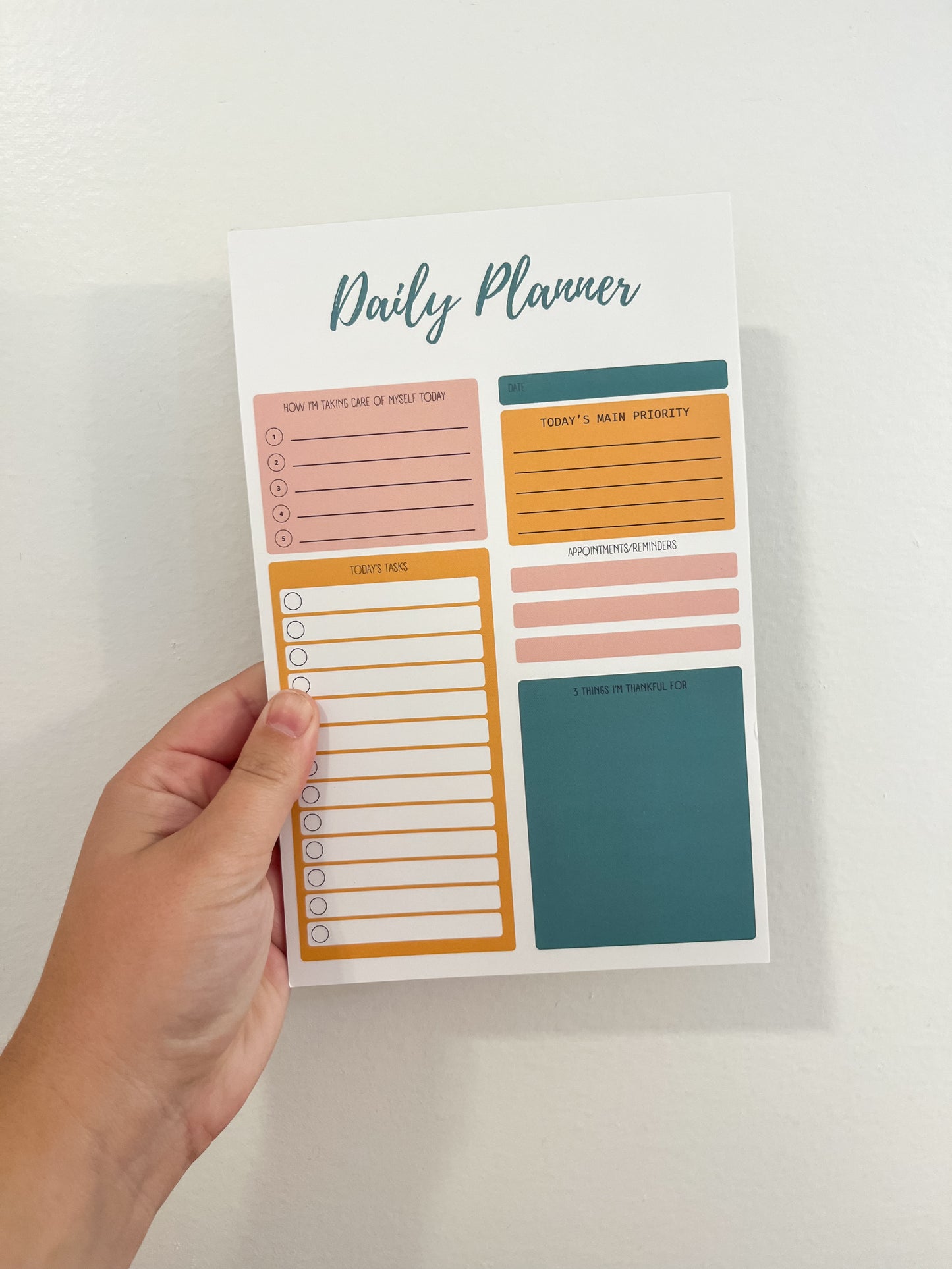 Daily Planner Notepad