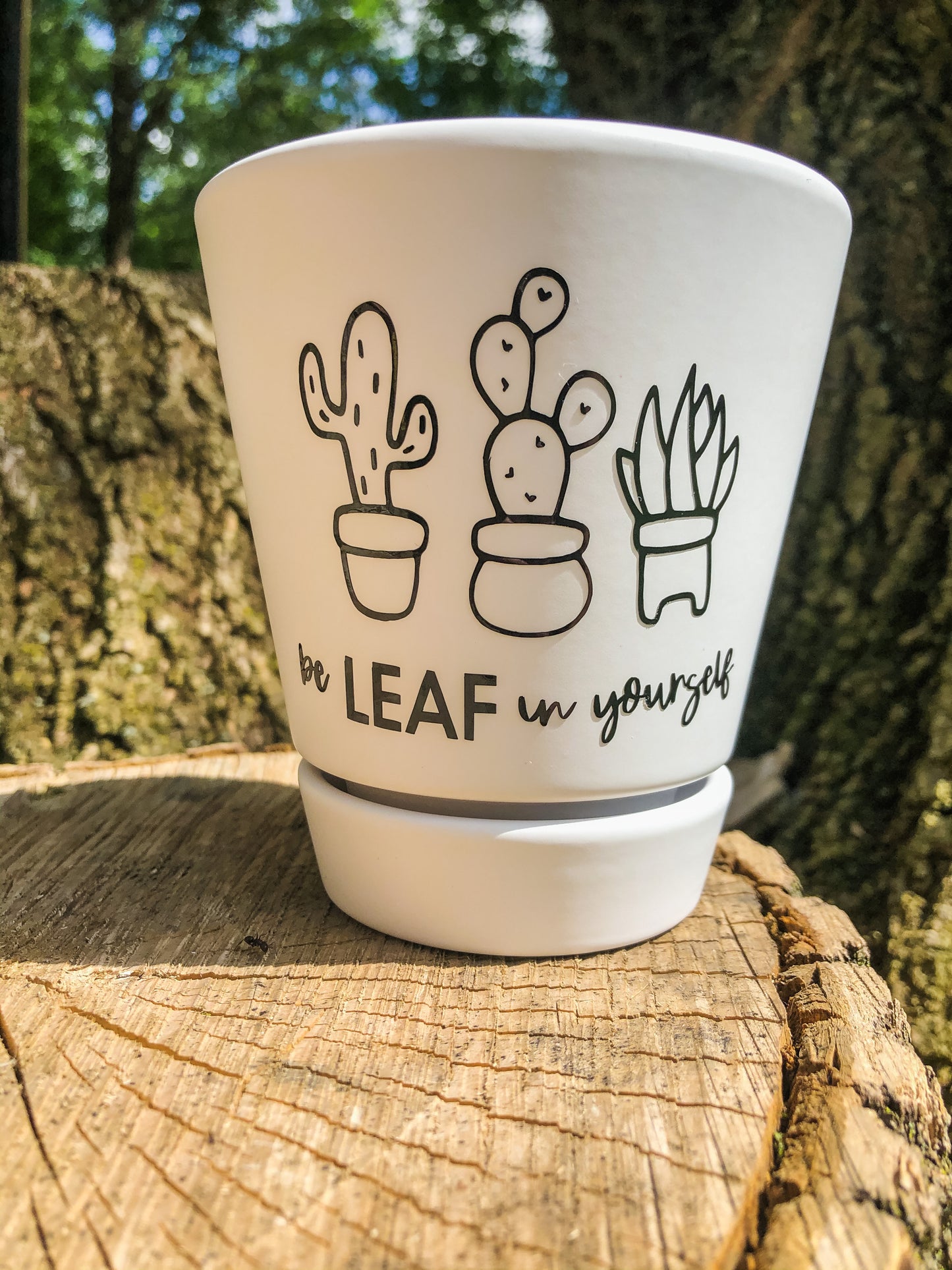 Be LEAF In Yourself 4-Inch Planter