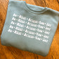 Dusty Blue Do What Brings You Joy Crewneck