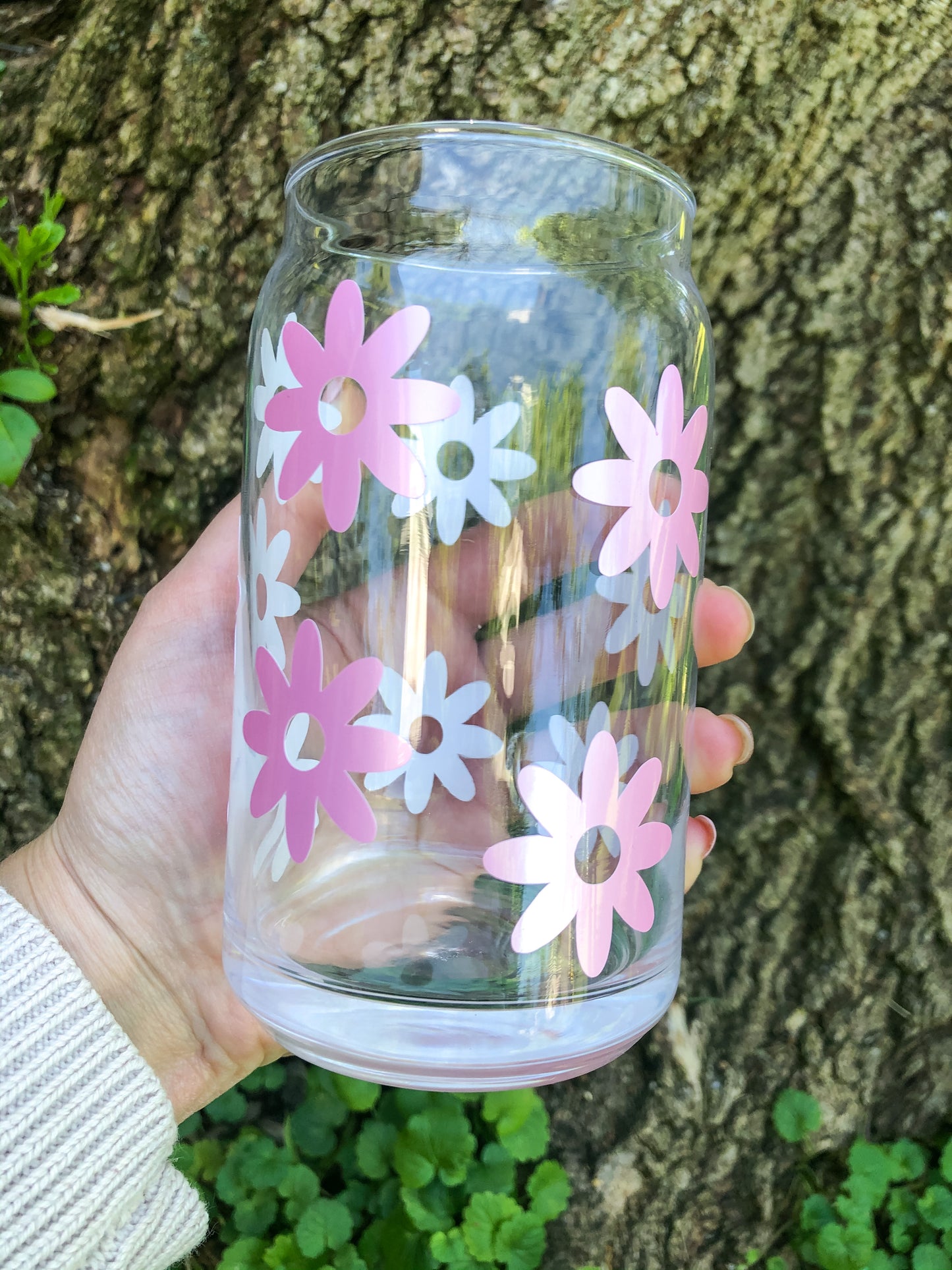 Pink Daisies Libbey Glass