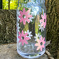 Pink Daisies Libbey Glass
