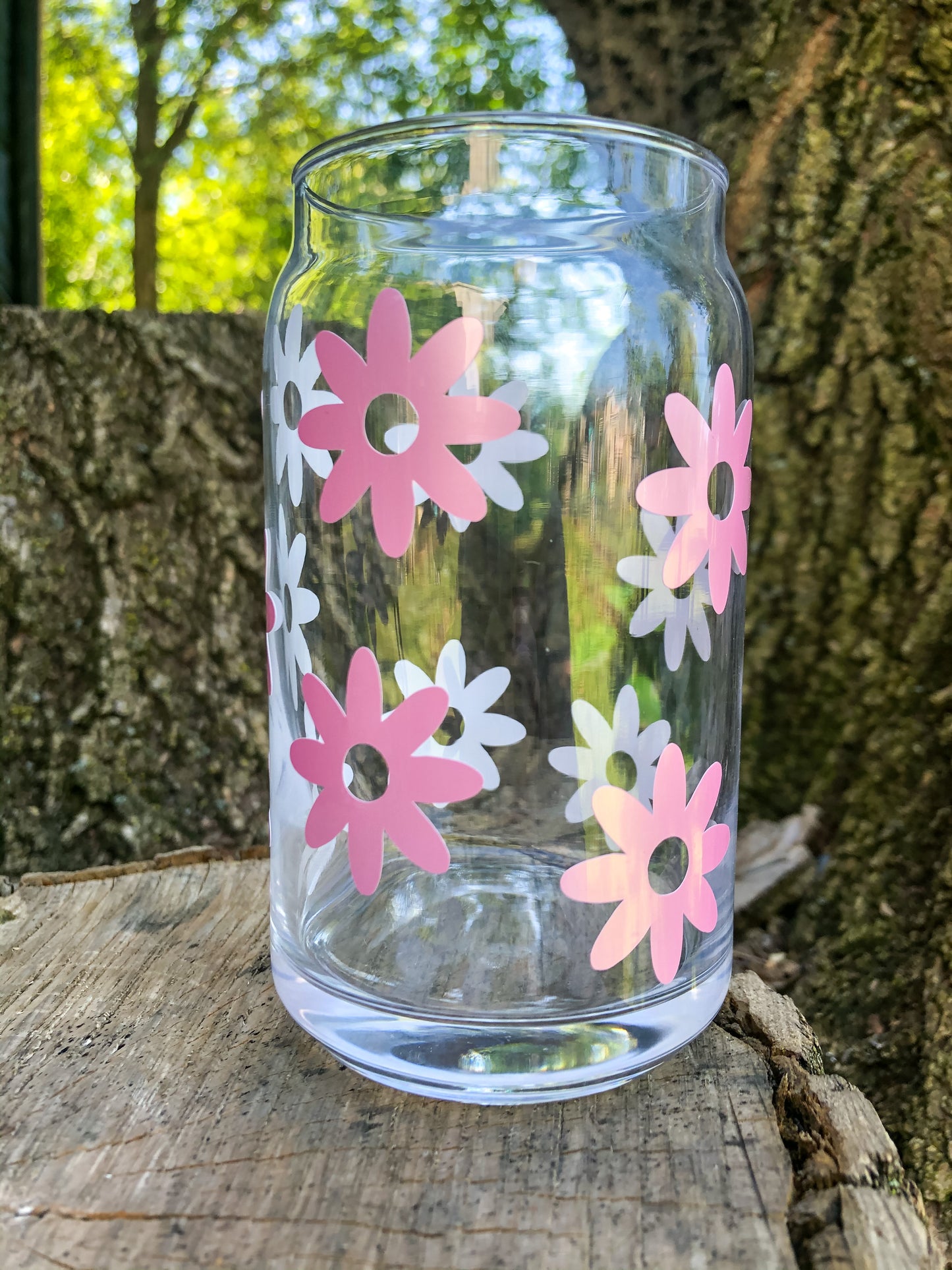 Pink Daisies Libbey Glass