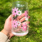 Pink Daisies Libbey Glass