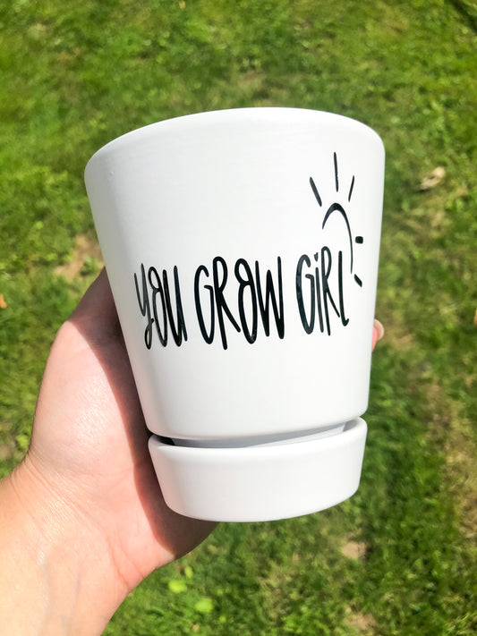 You Grow Girl 4-Inch Planter